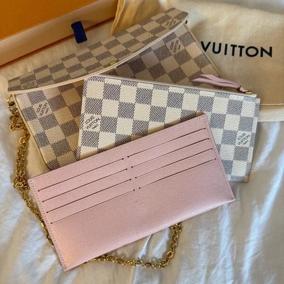 Louis Vuitton Félicie Pochette Damier Azur - Picture 8 of 16